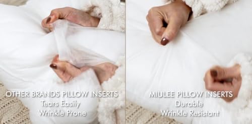MIULEE Pillow Insert 26x26 Inch Decorative Square Throw Pillow Inserts - Image 6