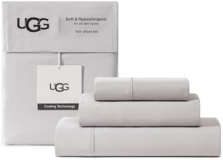 UGG Hedi Twin Sheets Set, Breathable & Cooling Sheet Set by Unknown