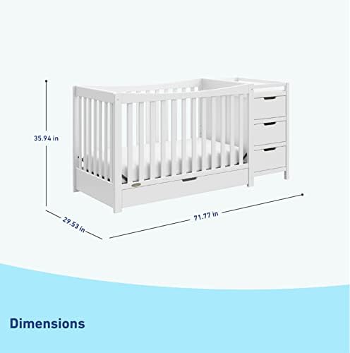 Graco Remi 4-in-1 Convertible Crib & Changer - Image 6