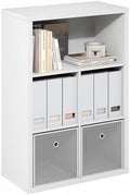 Furinno Cubicle Book Shelf, 5-Cube Bookshelf, Extra Thick Frame Cube Storage by Furinno-FitsYourSpaceFitsYourBudget