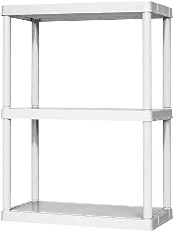Gracious Living 3 Shelf Solid Light Duty Storage Unit by GraciousLiving