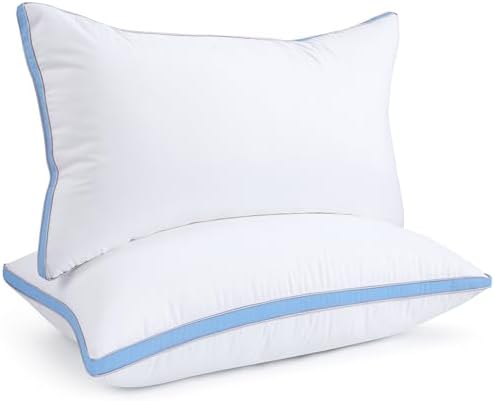viewstar King Size Pillows Set of 2, Firm Support, Light Blue by Viewstar