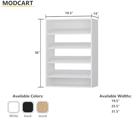 Shoe Shelf Short Tower Closet Unit, Modular Closet System, Wood Closet System - Image 3