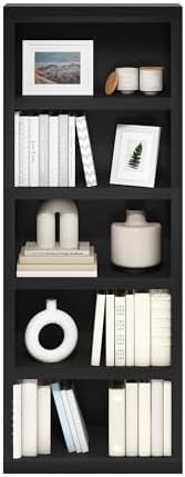 Furinno Rail Book Shelf, 5-Tier Bookshelf - Image 5