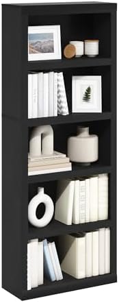 Furinno Rail Book Shelf, 5-Tier Bookshelf by Furinno-FitsYourSpaceFitsYourBudget