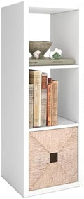 CTESNE【2026 Wooden Thick Frame 3 Cube Storage Organizer Shelf by CTESNE