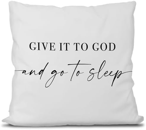 Knibeo Give It to God and Go to Sleep, Decorative Pillows Cover by Knibeo