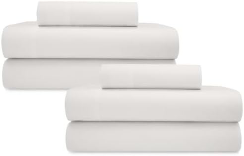 California Design Den 2 Pack Organic Cotton Twin XL Bed Sheets, True Ivory by CaliforniaDesignDen