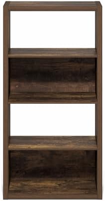 Furinno Viola Book Shelf, 4-Tier Bookshelf, Extra Thick Frame Bookcase - Image 7