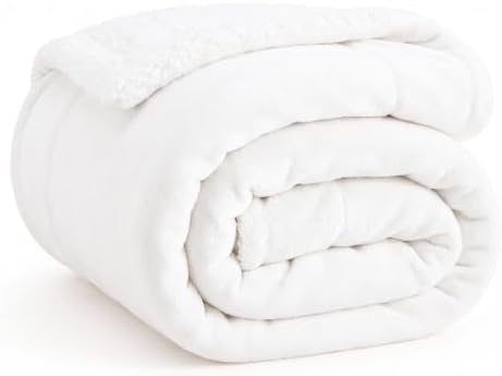 Bedsure GentleSoft Sherpa Fleece Twin Size Blanket by BEDSURE
