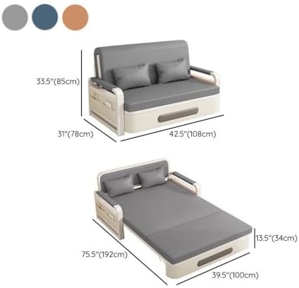 Versatile Pull-Out Sofa Bed, Repository Storage Tight Back Water-Resistant - Image 3