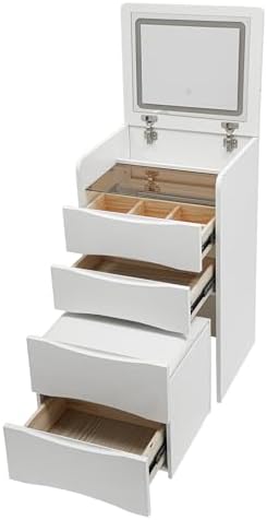 Compact Makeup Vanity Desk Set, 3 in 1 Vanity Desk by Unknown