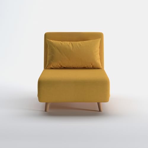 Convertible Sleeper Chair, 3 in 1 Folding Single Chair Sleep Turns into Bed - Image 3