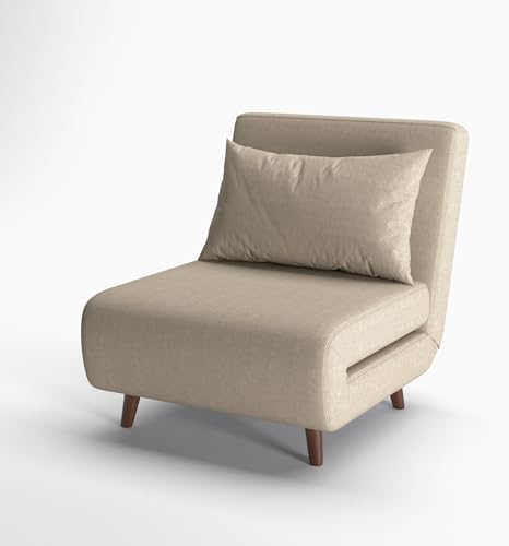 Convertible Sleeper Chair, 3 in 1 Folding Single Chair Sleep Turns into Bed - Image 6