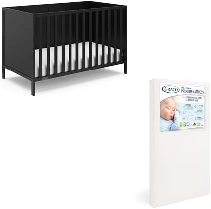 Graco Theo Crib and Mattress Nursery Essentials Pack by Graco