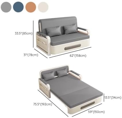 Versatile Pull-Out Sofa Bed, Repository Storage Tight Back Water-Resistant - Image 3