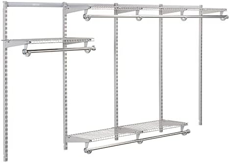 Rubbermaid Configurations Custom Closet Kit, 4-8 Ft. Adjustable Metal Wire by Rubbermaid