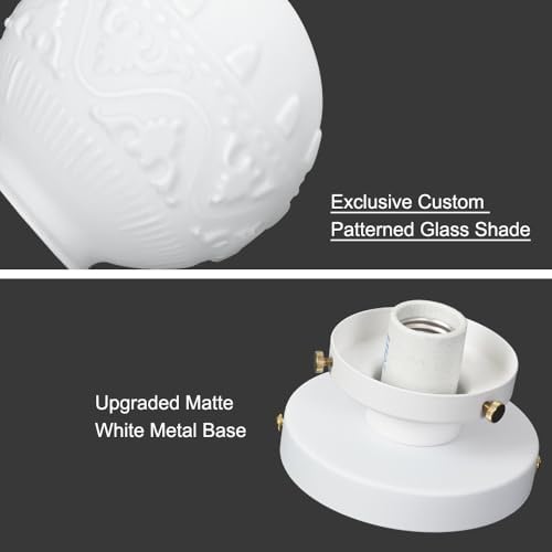 Semi Flush Mount Ceiling Light, Vintage Ceiling Lighting Fixture - Image 6