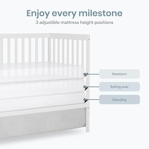 Dream On Me Synergy 5-in-1 Baby Crib, Converts to Toddler Bed - Image 6
