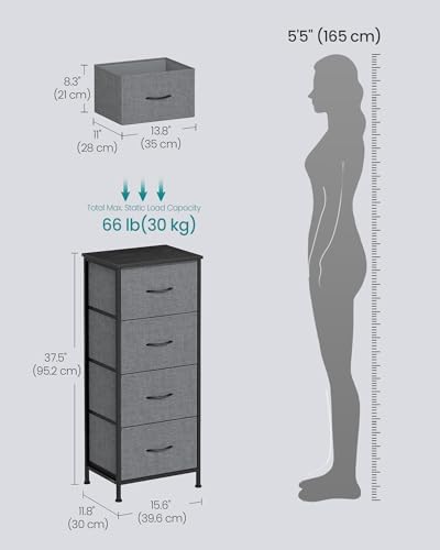 SONGMICS Dresser for Bedroom, Tall Dresser - Image 2