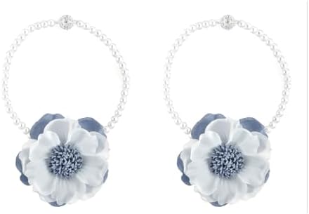SUQ I OME Pearl Beaded Flower Magnetic Curtain Tieback - Image 2