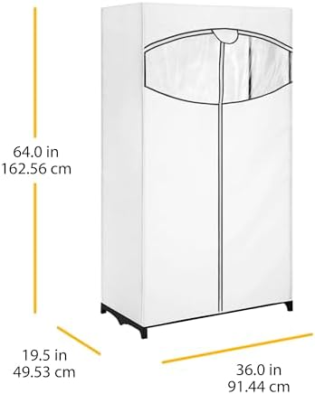 Whitmor White, Clothes Closet Fabric Cover - Image 2