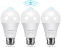 Motion Sensor Light Bulbs 13W, 3 Pack A19 E26 Motion Activated Dusk to Dawn LED by Torkase