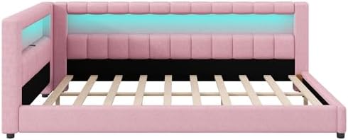 Merax Modern Upholstered Platform Bed Frame - Image 4
