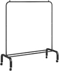 Rolling Clothes Rack Clothing Garment Rack by OTROUWORHT