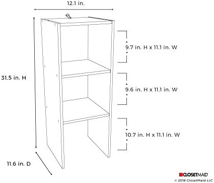 ClosetMaid 1304 Stackable 31-Inch Vertical Organizer, Dark Cherry - Image 3