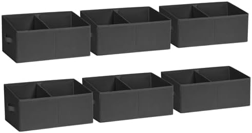 DIMJ Closet Storage Bins, 6 Pack Storage Baskets by DiMJ