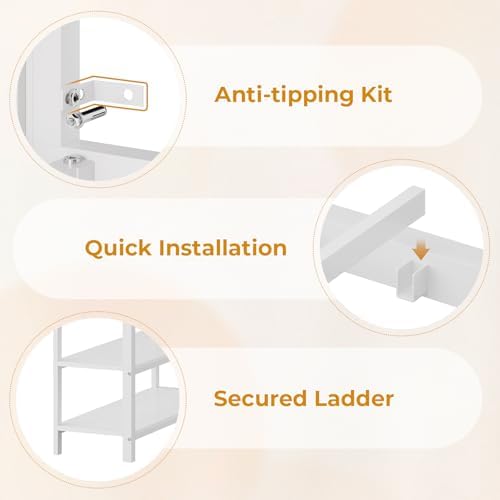 ADORNEVE Low Loft Bed Twin Size - Image 6