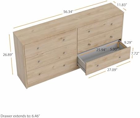 6 Drawer Double Dresser - Image 2