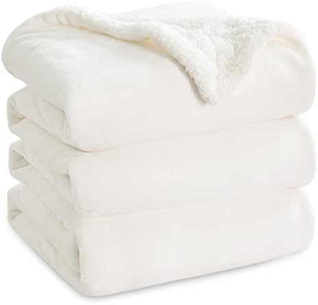 Bedsure GentleSoft Sherpa Fleece Blankets King Size by BEDSURE