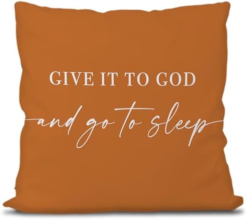 Knibeo Give It to God and Go to Sleep, Decorative Pillows Cover by Knibeo