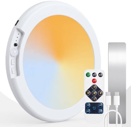 ODEETRONIC Rechargeable Motion Sensor LED Ceiling Light by ODEETRONIC