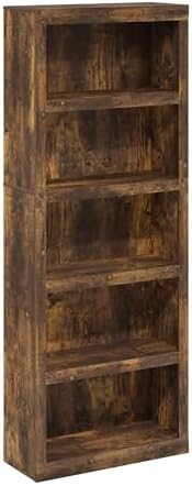 Furinno Rail Book Shelf, 5-Tier Bookshelf - Image 6