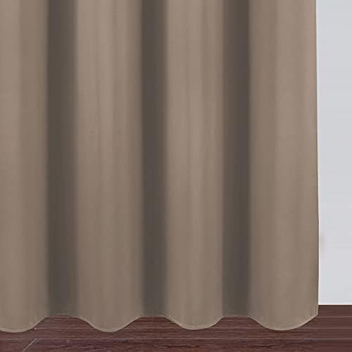 LEMOMO Cappuccino Thermal Blackout Curtains/42 x 84 Inch/Set of 2 Panels Room - Image 6
