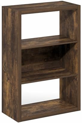 Furinno Viola Book Shelf, 3-Tier Bookshelf, Extra Thick Frame Bookcase - Image 5
