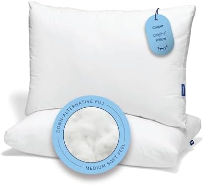 Casper Sleep Original Pillow 2-Pack – King Down-Alternative Bed Pillow by Unknown