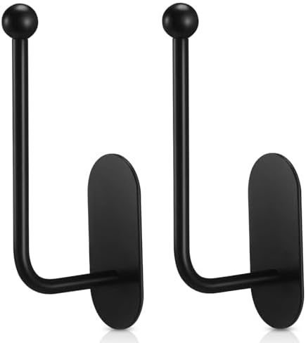 CroBlissful 2 Pcs Adhesive Curtain Holdbacks No Drill Window Hook - Image 6