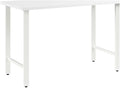 Bush Business Furniture Hustle 48W x 24D Computer Desk with Metal Legs in White, Modular Office Table for Home and Professional Workspace
