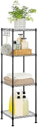 SONGMICS 4-Tier Bathroom Shelf, Storage Rack by SONGMICSbySONGMICSHOME