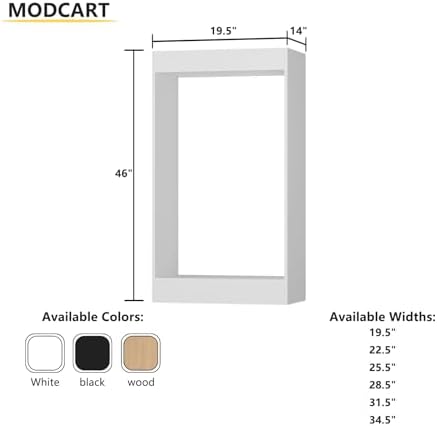 Double Hanging Closet Unit, Modular Wood Closet System Organizer - Image 3