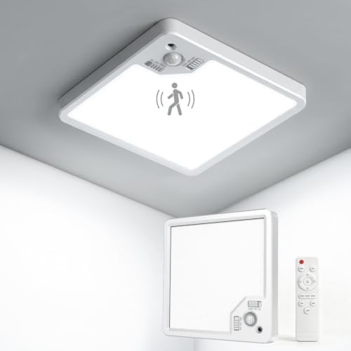 Motion Sensor Ceiling Light Indoor Wired, 8.7" Closet Light, 1 Pack by TANBABY