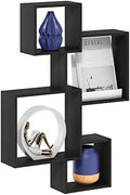 Furinno Rossi Interweave Wall Mount Floating Cube Shelf by Furinno-FitsYourSpaceFitsYourBudget