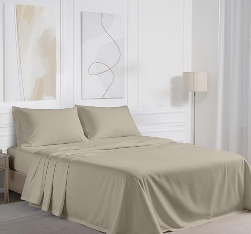 RUVANTI 100% Cotton Queen Sheets, Percale Queen Sheet Set - Image 2