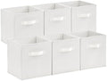 Lifewit Storage Cubes, 11 Inch Organizer Bins, 18L White, 6 Packs by Lifewit