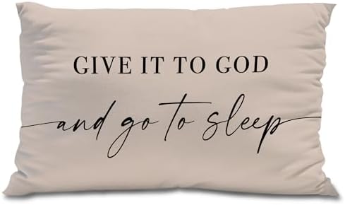 Knibeo Give It to God and Go to Sleep, Decorative Pillows Cover by Knibeo