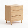 Takywep 3 Drawers Wood Nightstand by HOME